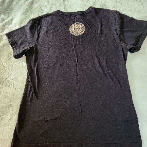 Willie's Reserve Independent Farmers Black Tshirt With Graphics Size XL - Picture 4 of 5